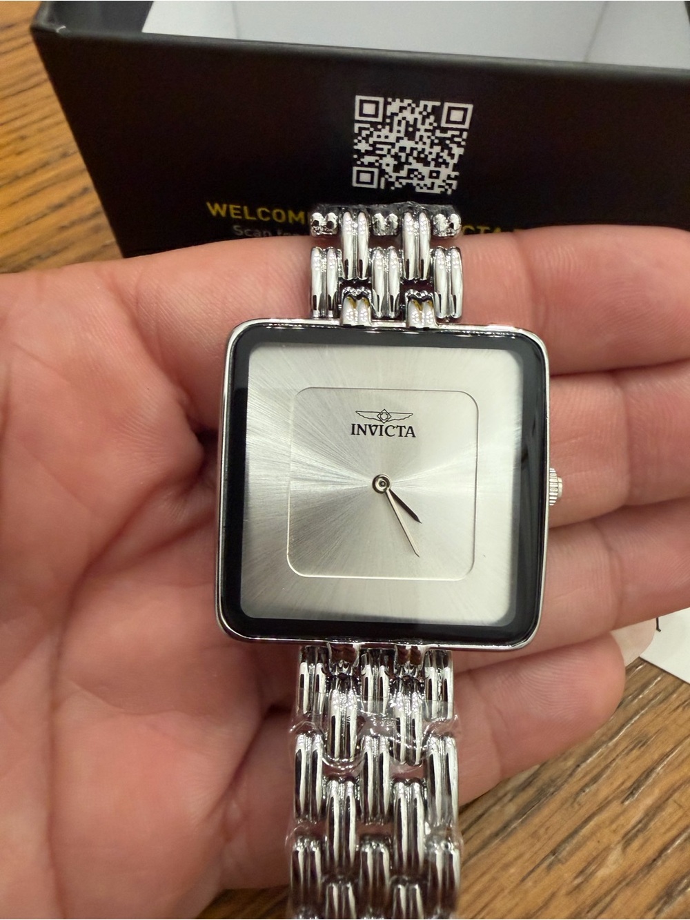 Invicta Celestial Square Dial Stainless Steel Watch